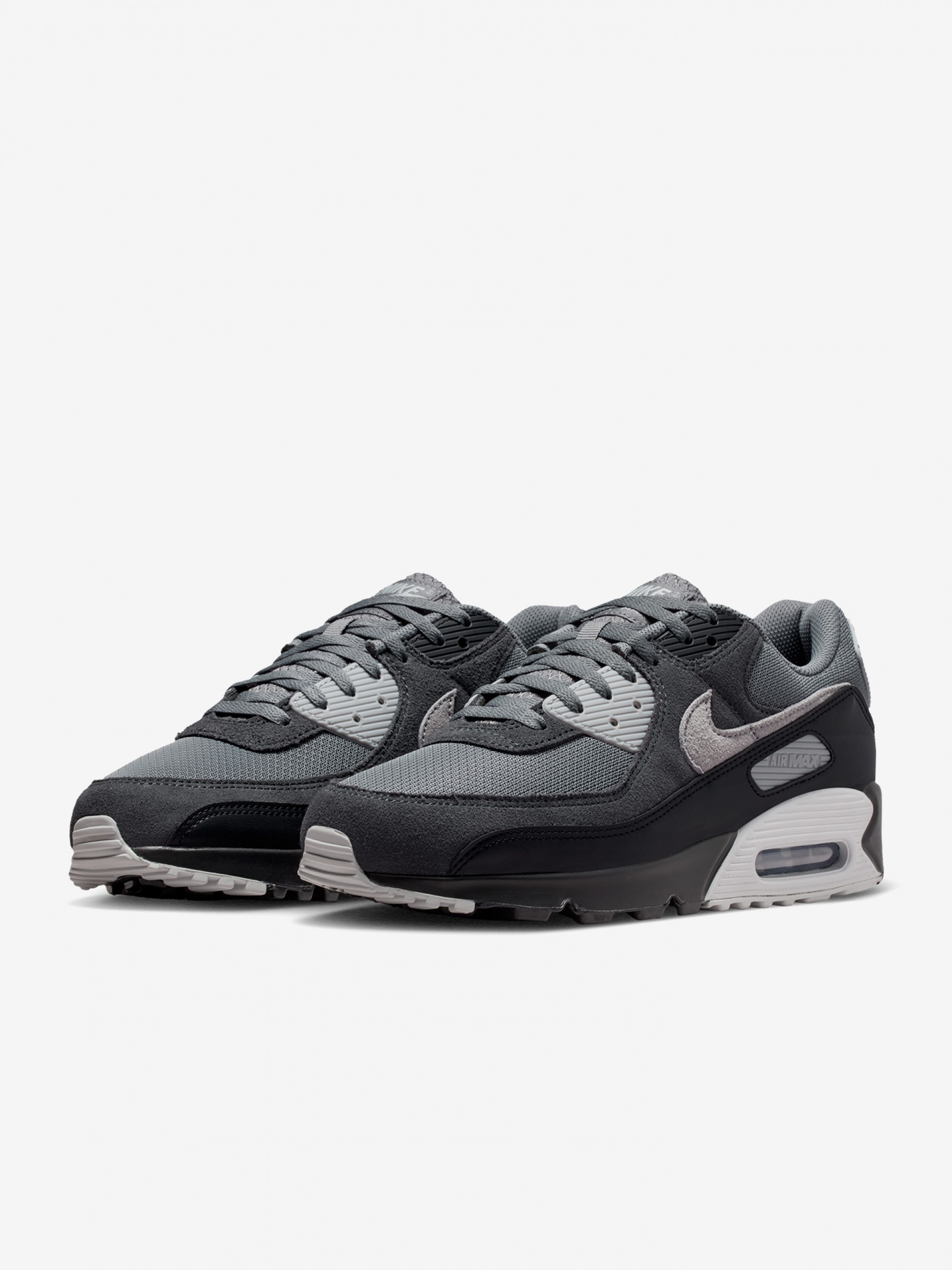 Nike Air Max 90 Grey and Black Sneakers For Men