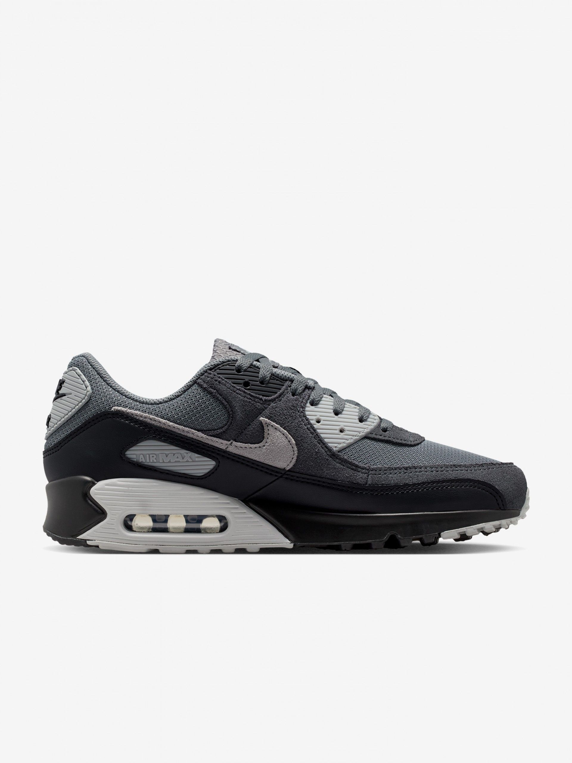 Nike Air Max 90 Grey and Black Sneakers For Men