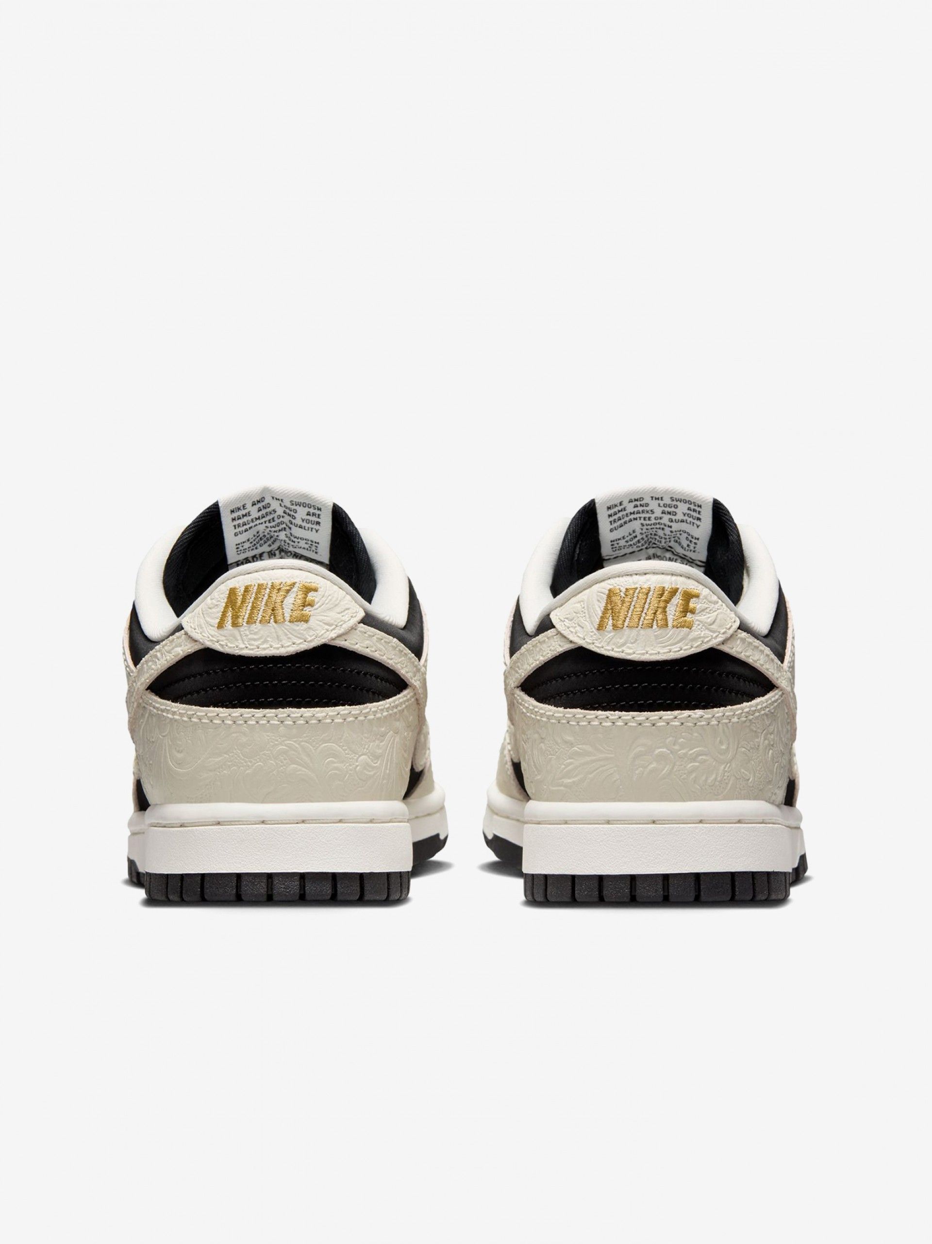 Nike Dunk Low Black and Beige Sneakers For Women