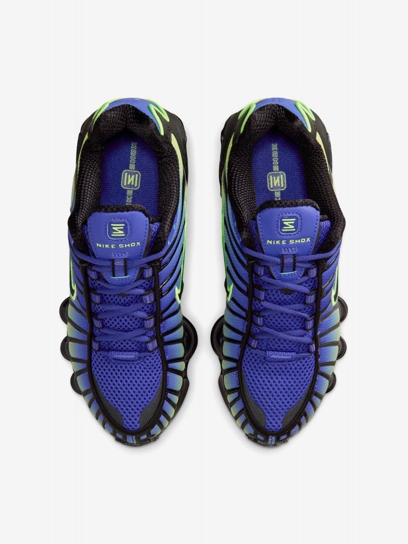 Sapatilhas Nike Shox TL Azuis e Verdes J�nior
