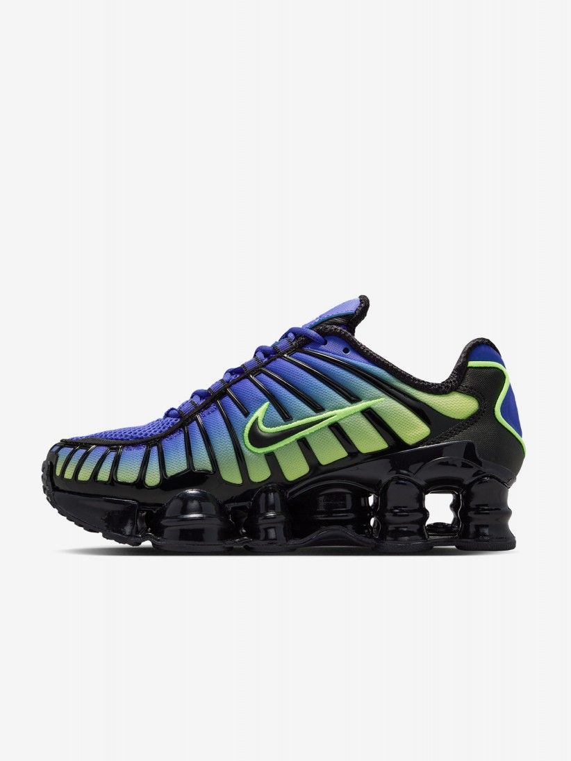 Sapatilhas Nike Shox TL Azuis e Verdes J�nior