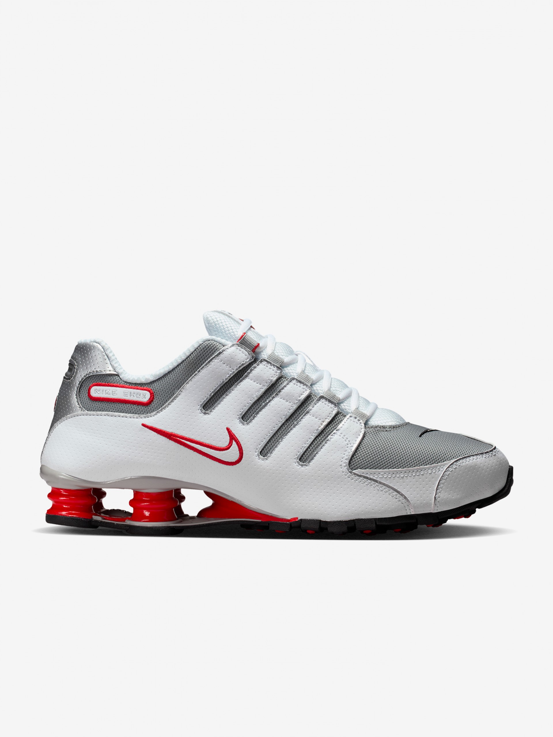 Sapatilhas Nike Shox NZ Cinzentas e Vermelhas Para Homem