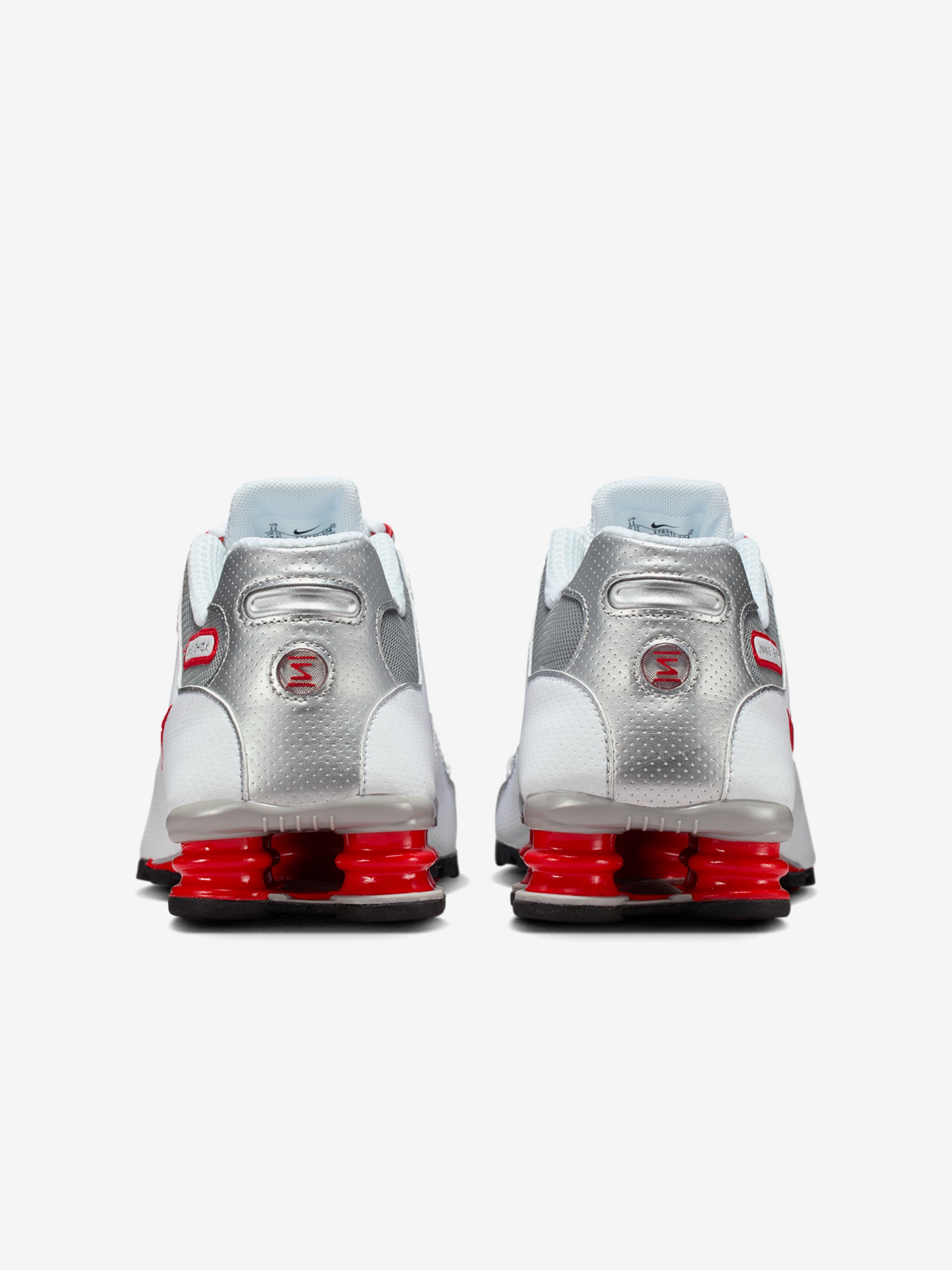 Nike Shox NZ Grey and Red Sneakers For Men