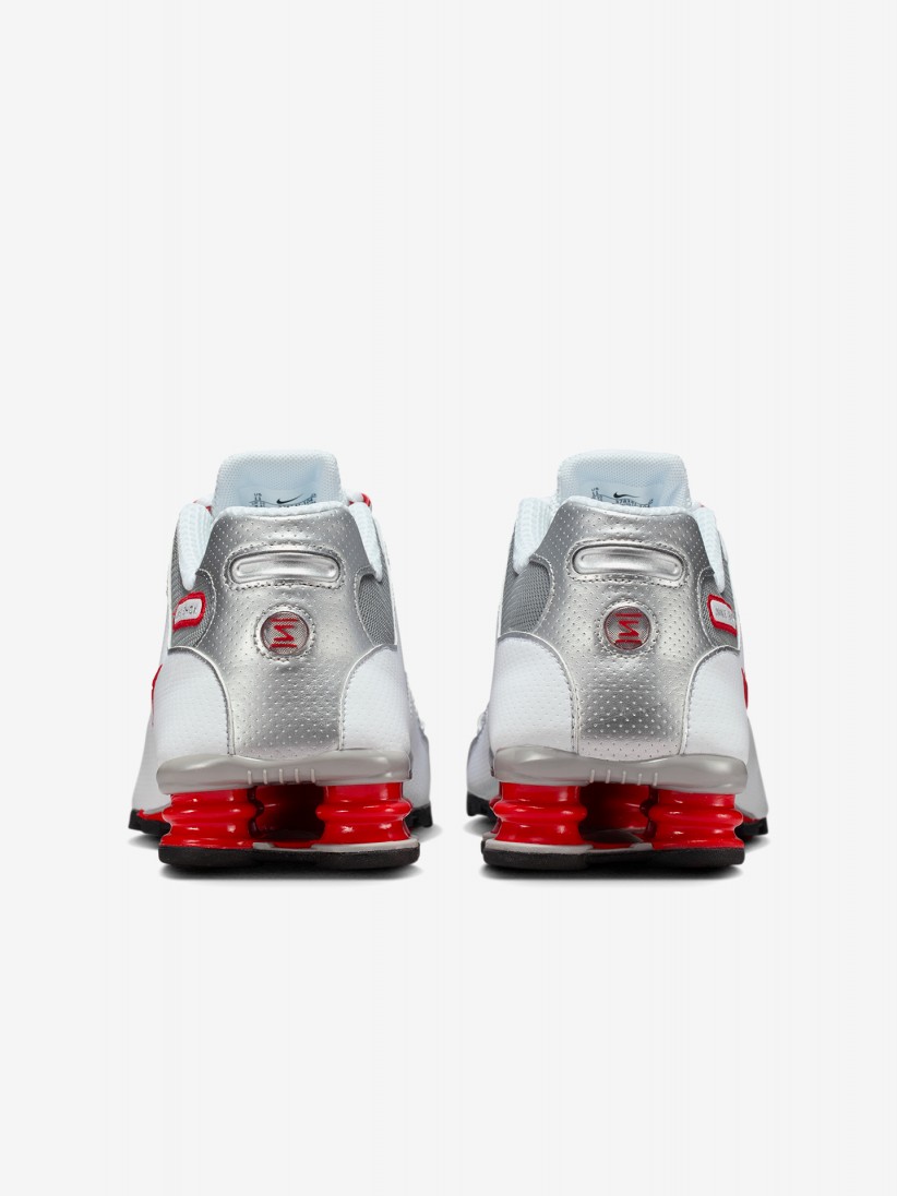 Zapatillas Nike Shox NZ Grises y Rojas Para Hombre