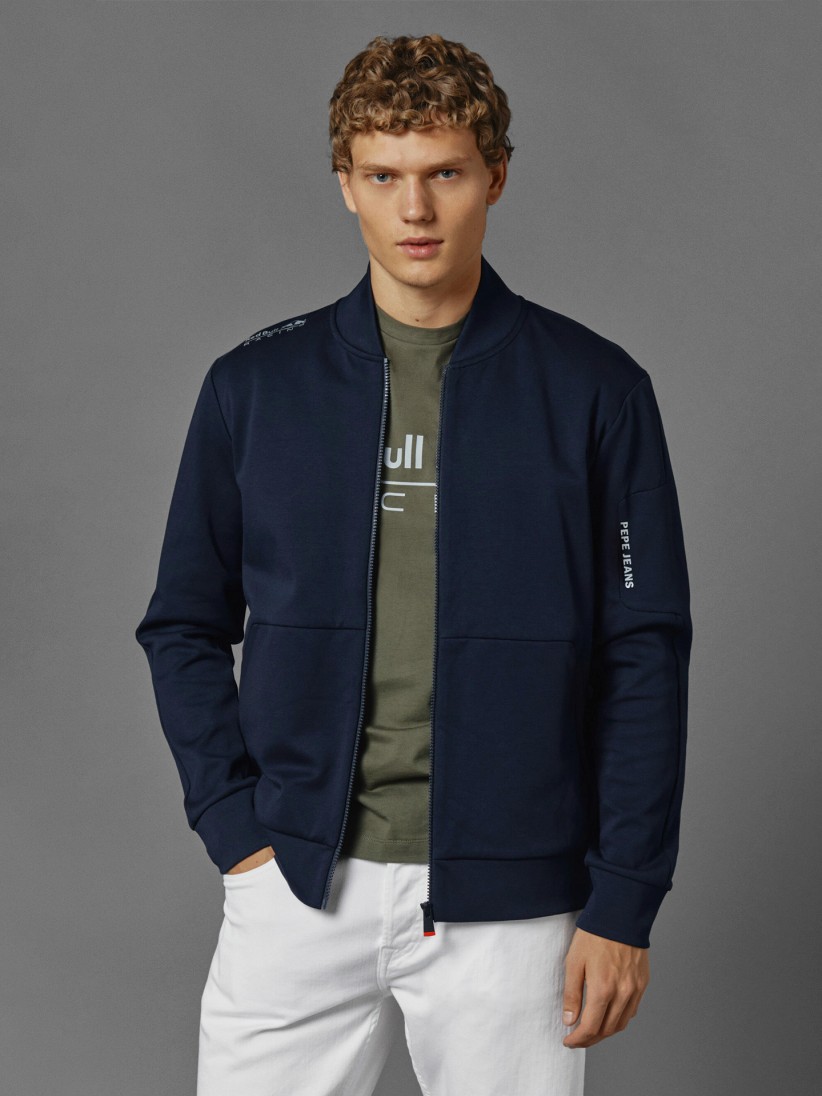 Pepe Jeans Red Bull Racing Utility Bomber Sweat Jacket