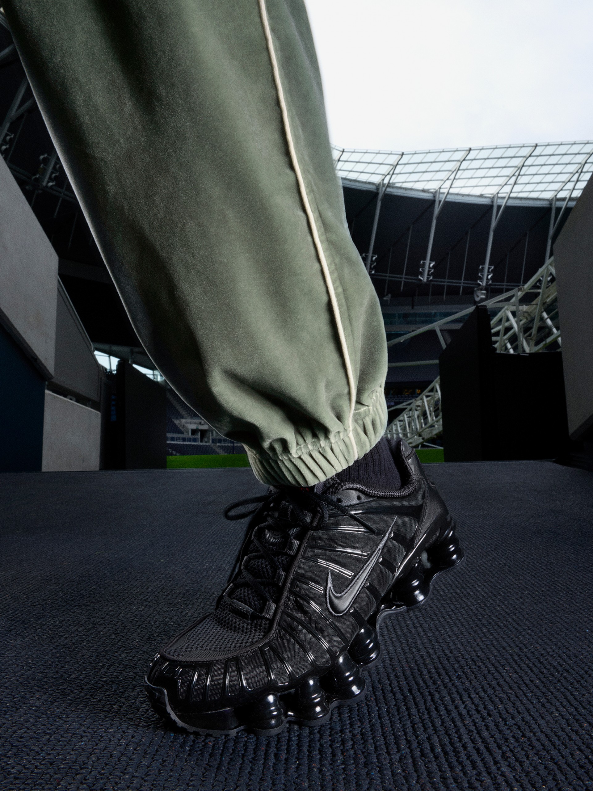 Sapatilhas Nike Shox TL Pretas Para Mulher