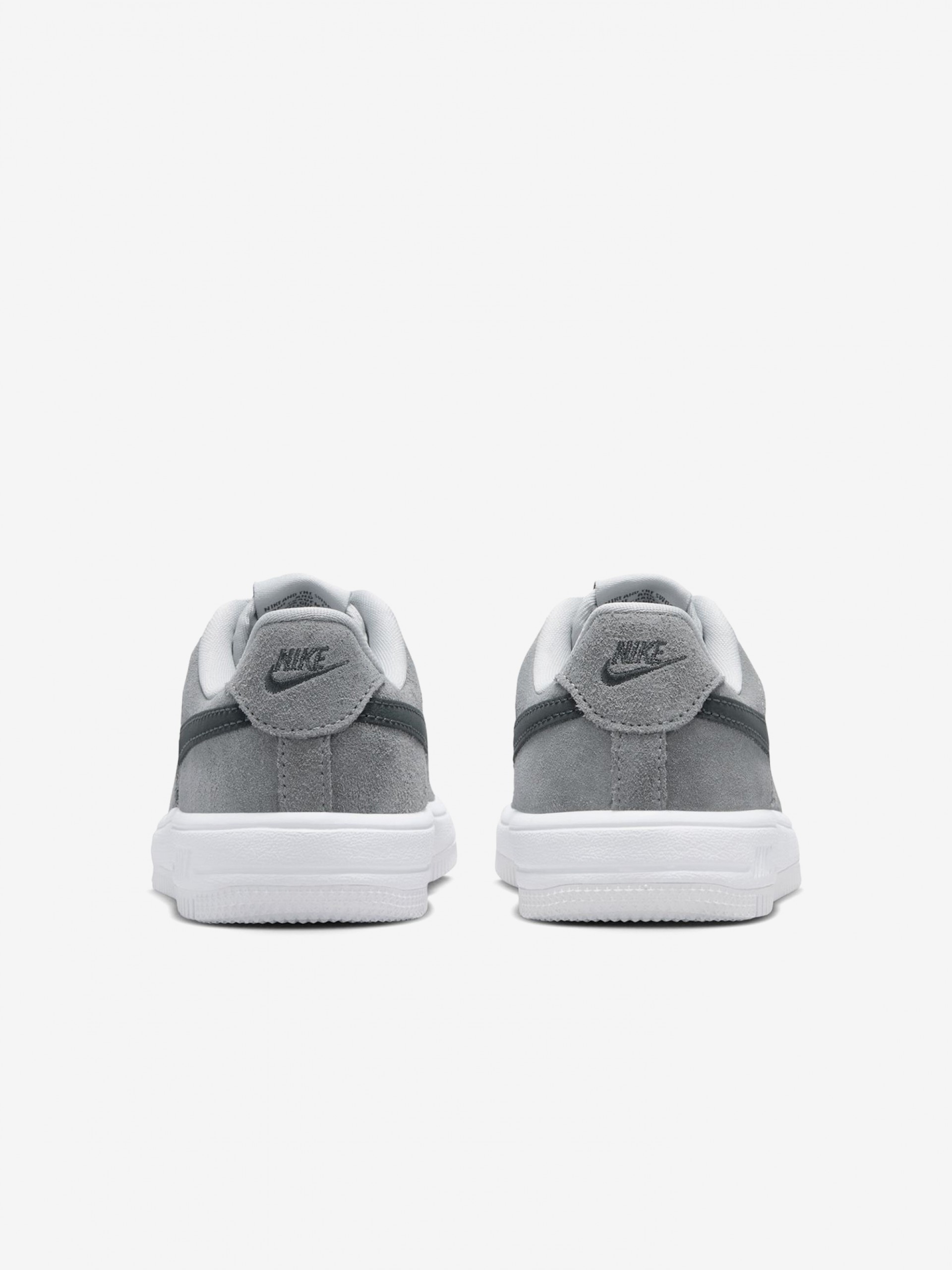 Zapatillas Nike Force 1 Low Lace Essential+ Grises De Piel y Gamuza Para Niño