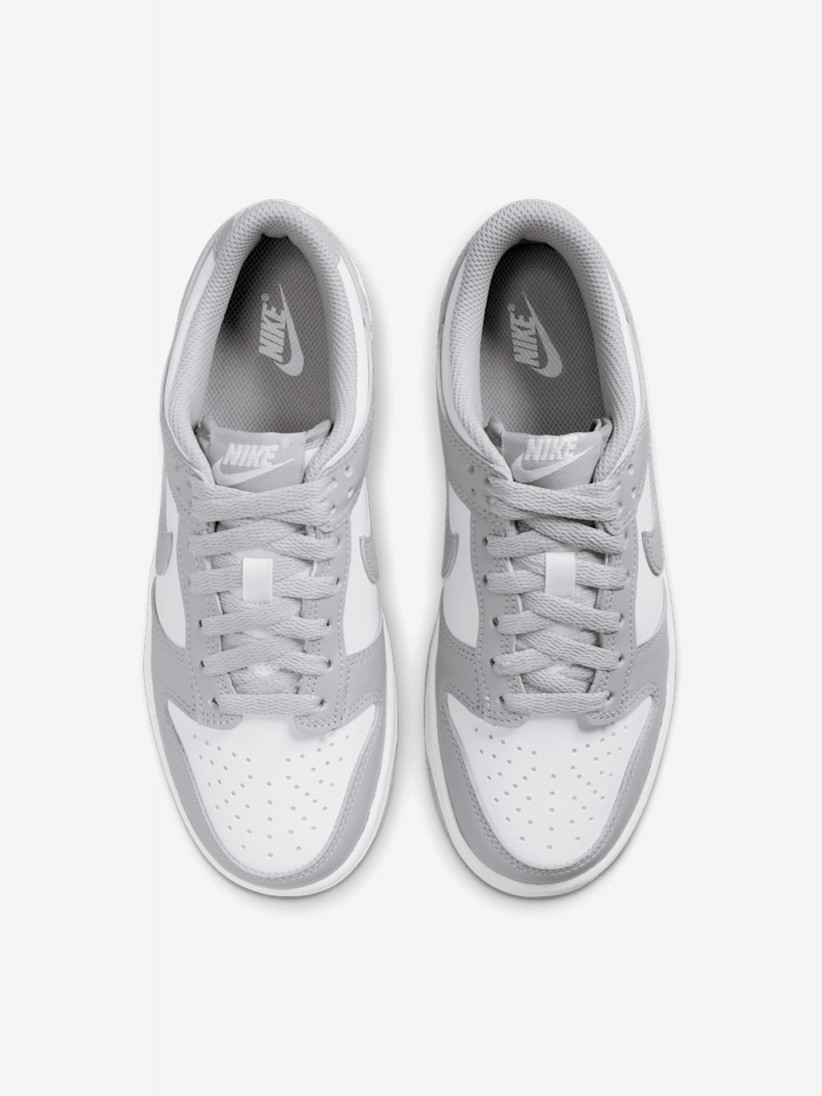 Nike Dunk Low Grey and White Junior Sneakers
