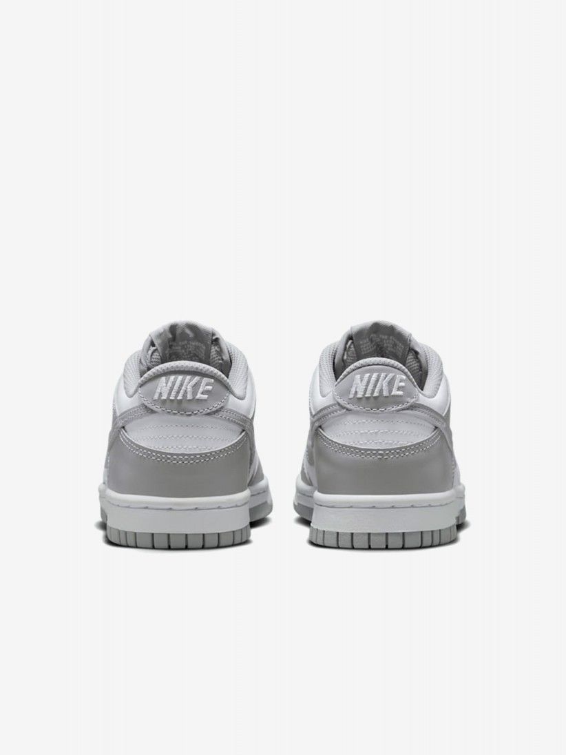 Nike Dunk Low Grey and White Junior Sneakers