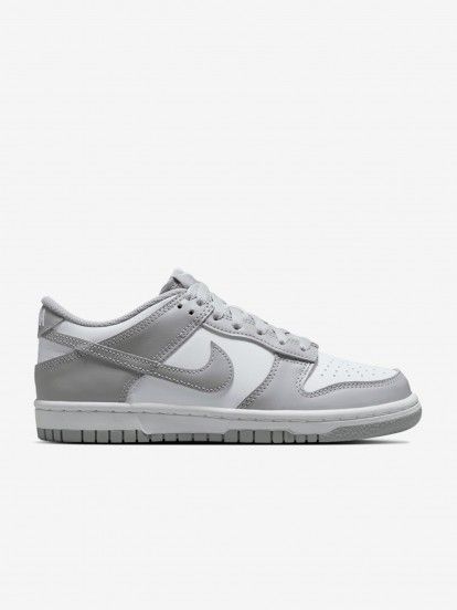 Sapatilhas Nike Dunk Low Cinzentas e Brancas J�nior