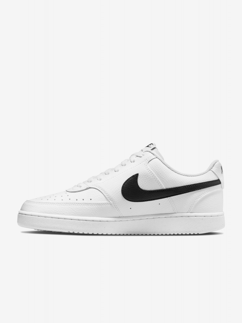 Sapatilhas Nike Court Vision Low Next Nature Brancas e Pretas Para Homem