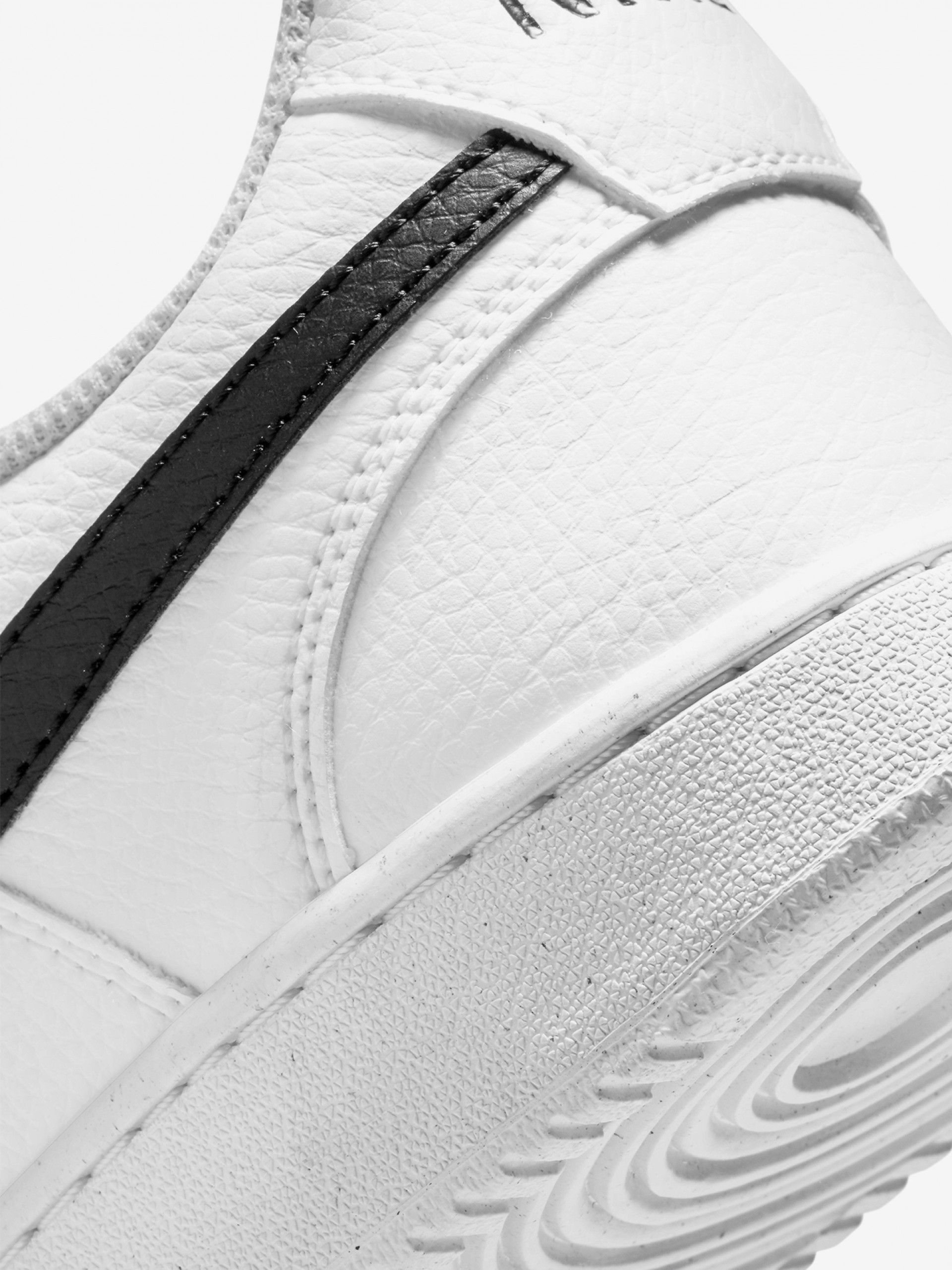 Nike Court Vision Low Next Nature White and Black Sneakers For Men