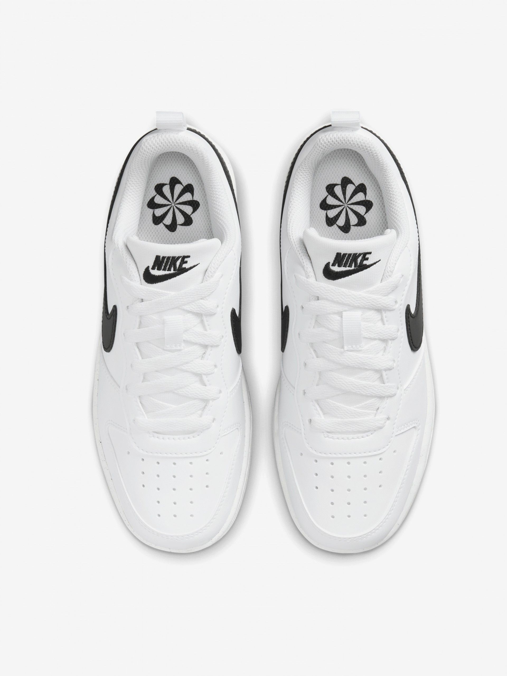 Nike Court Borough Low Recraft White and Black Junior Sneakers