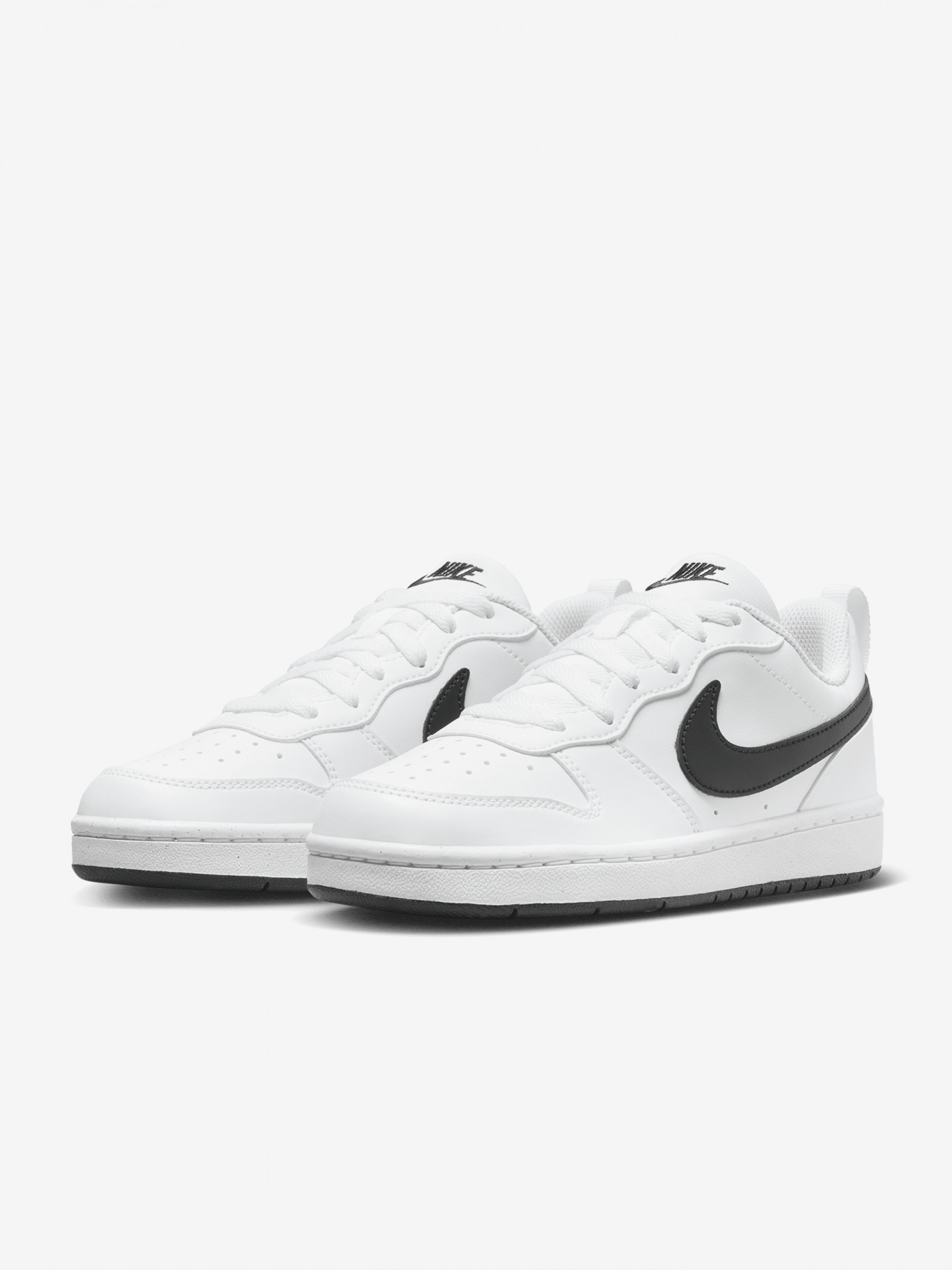 Sapatilhas Nike Court Borough Low Recraft Brancas e Pretas Júnior
