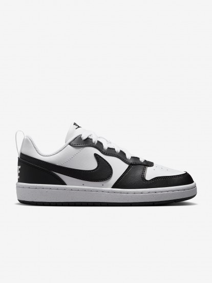 Zapatillas Nike Court Borough Low Recraft Negras y Blancas J�nior