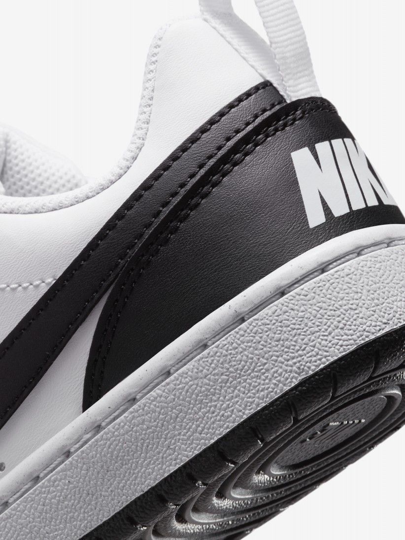 Nike Court Borough Low Recraft Black and White Junior Sneakers