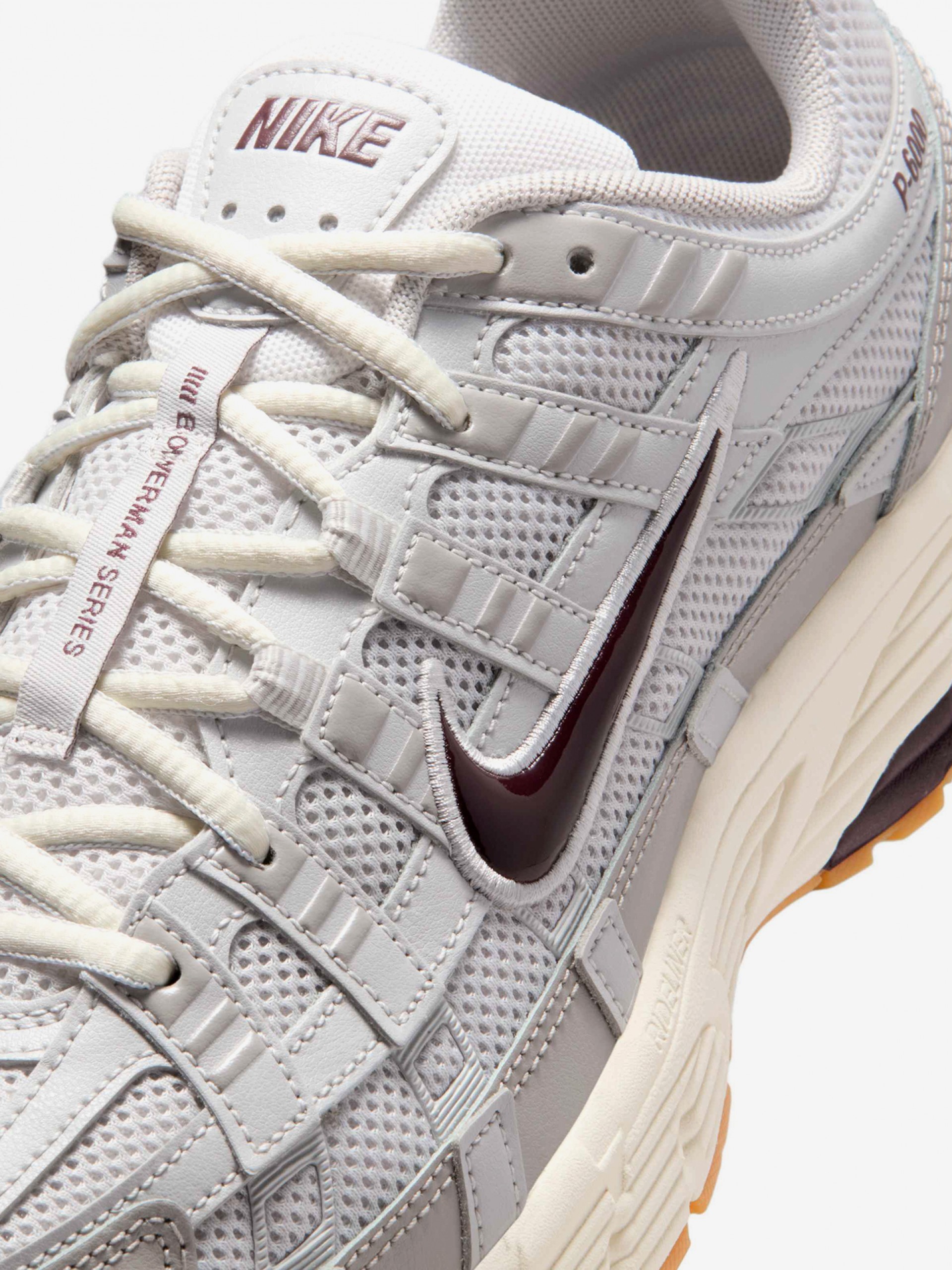 Sapatilhas Nike P-6000 Cinzentas e Bordeaux Para Homem