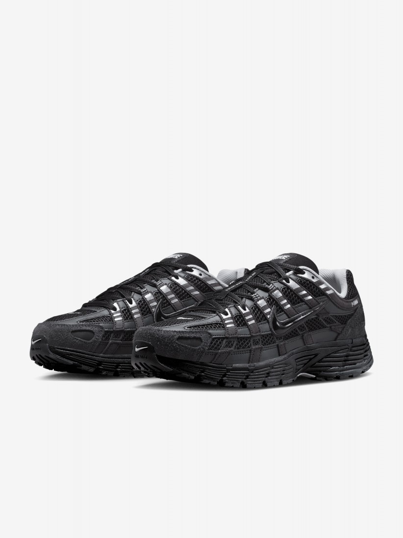 Sapatilhas Nike P-6000 Pretas e Prateadas Em Camur�a Para Homem