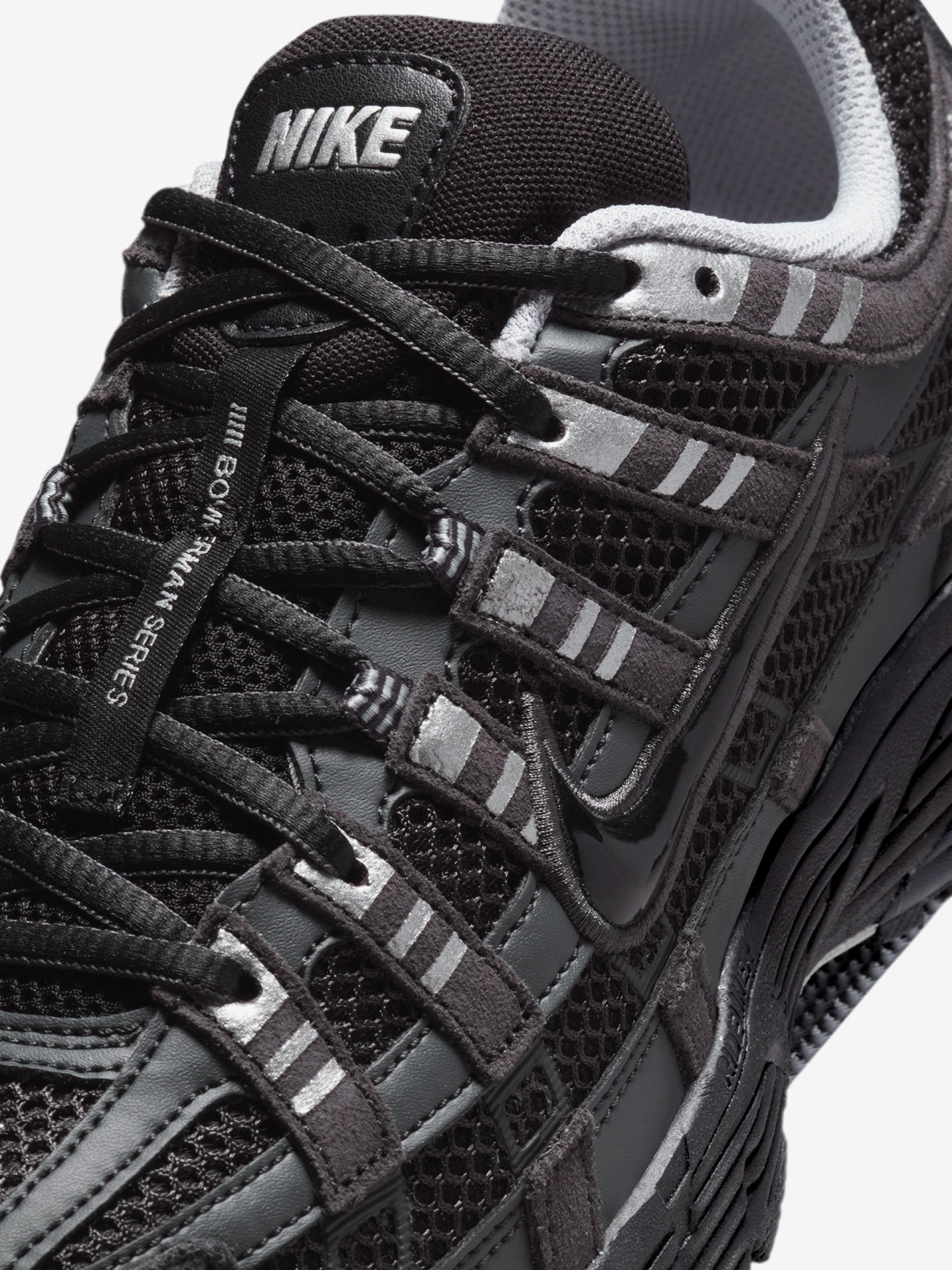 Sapatilhas Nike P-6000 Pretas e Prateadas Em Camurça Para Homem