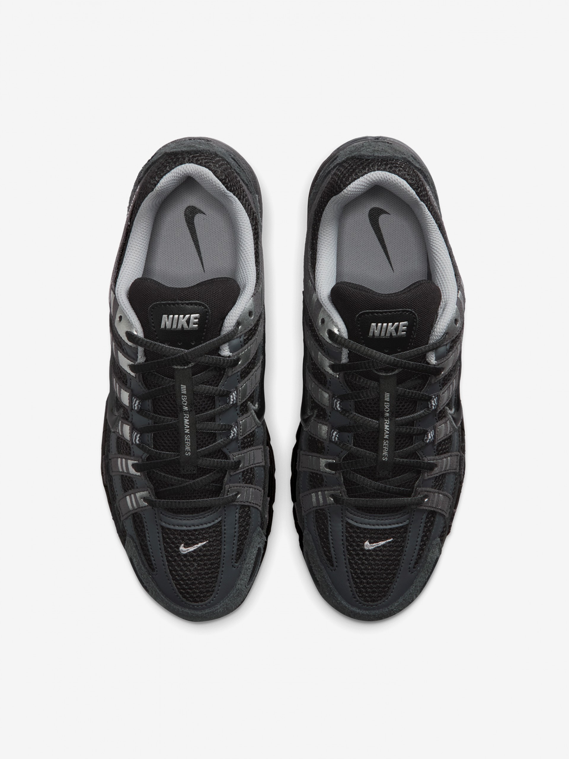 Sapatilhas Nike P-6000 Pretas e Prateadas Em Camurça Para Homem