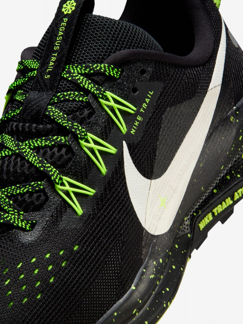 Sapatilhas de Trail Nike Pegasus Trail 5 Pretas e Verdes Para Homem