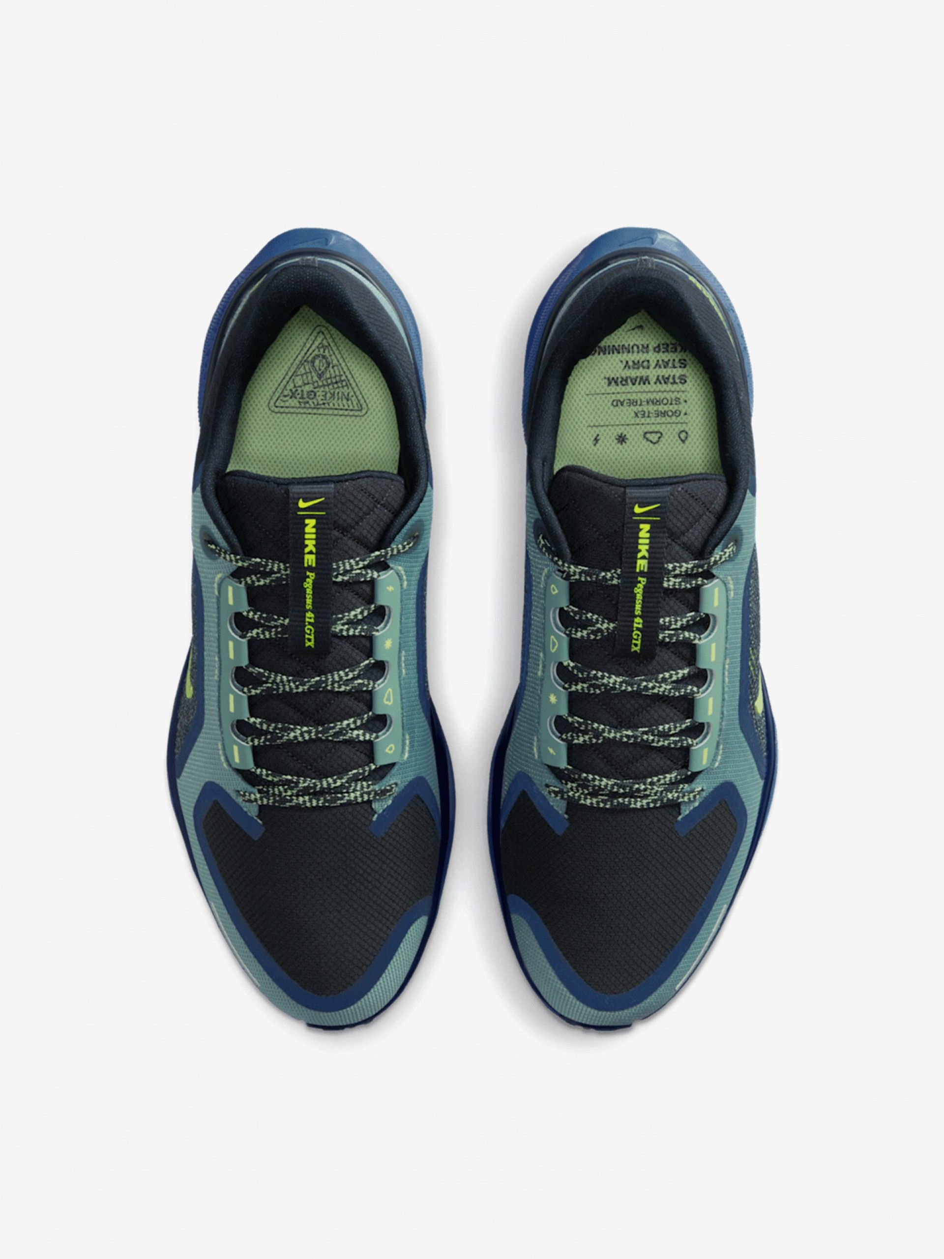 Sapatilhas de Running Nike Air Zoom Pegasus 41 GORE-TEX Verdes e Azuis Para Homem