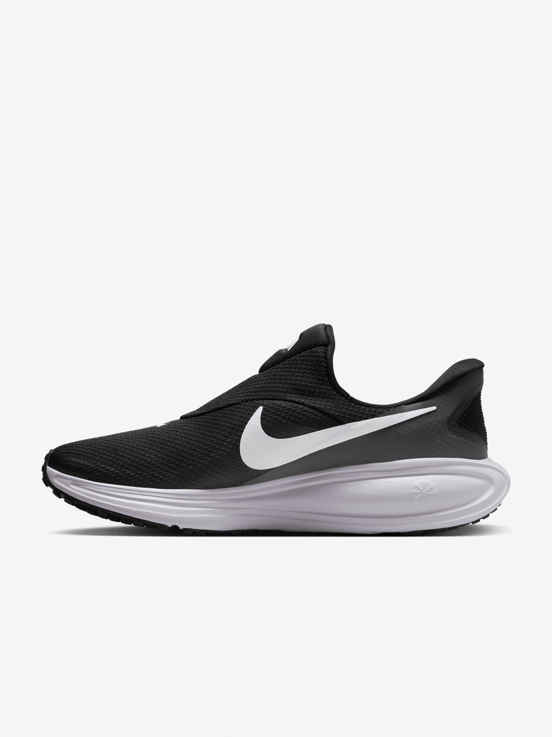 Sapatilhas de Running Nike Revolution 8 Easy-On Pretas e Brancas Para Homem