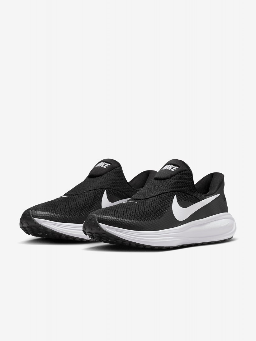 Nike Revolution 8 Easy-On Black and White Running Trainers For Women