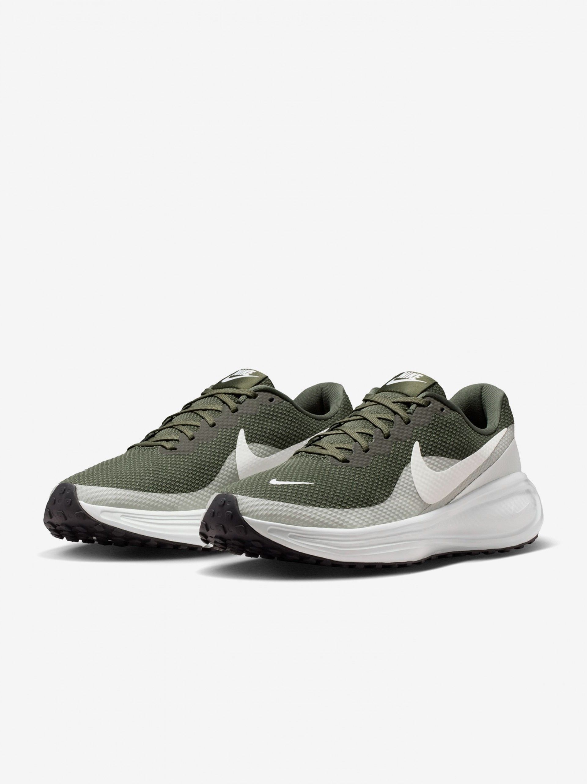 Zapatillas de Running Nike Revolution 8 Verdes y Grises Para Hombre