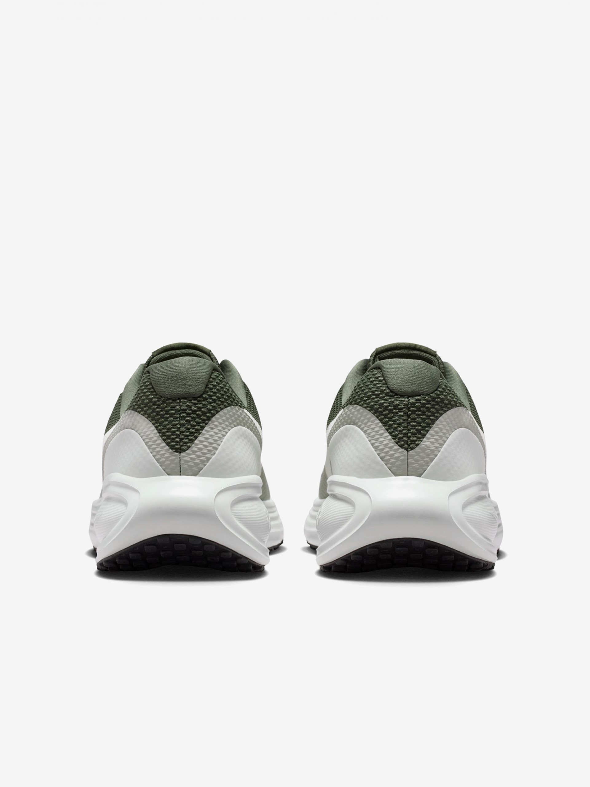 Nike Revolution 8 Green and Grey Running Trainers For Men