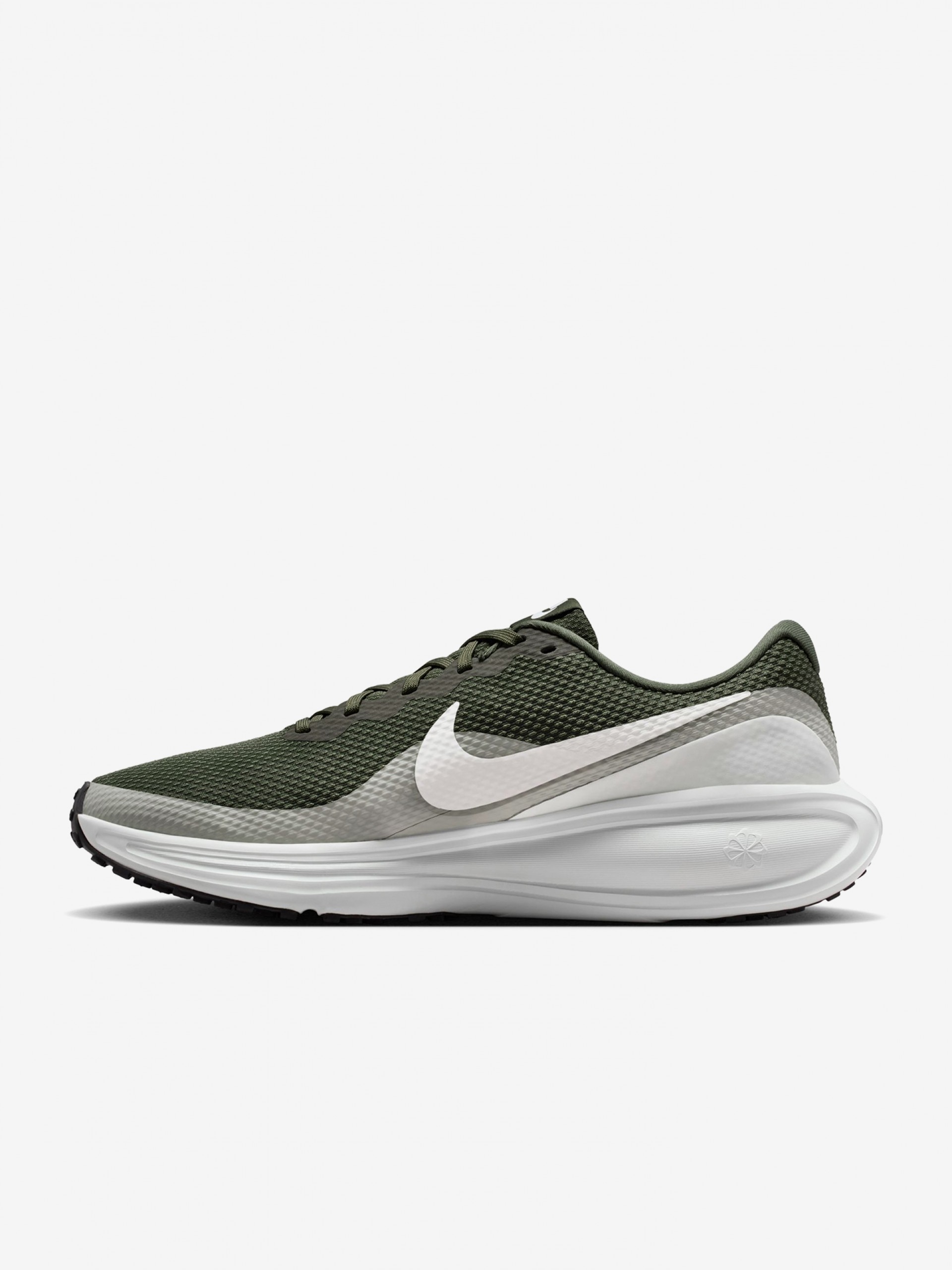 Nike Revolution 8 Green and Grey Running Trainers For Men