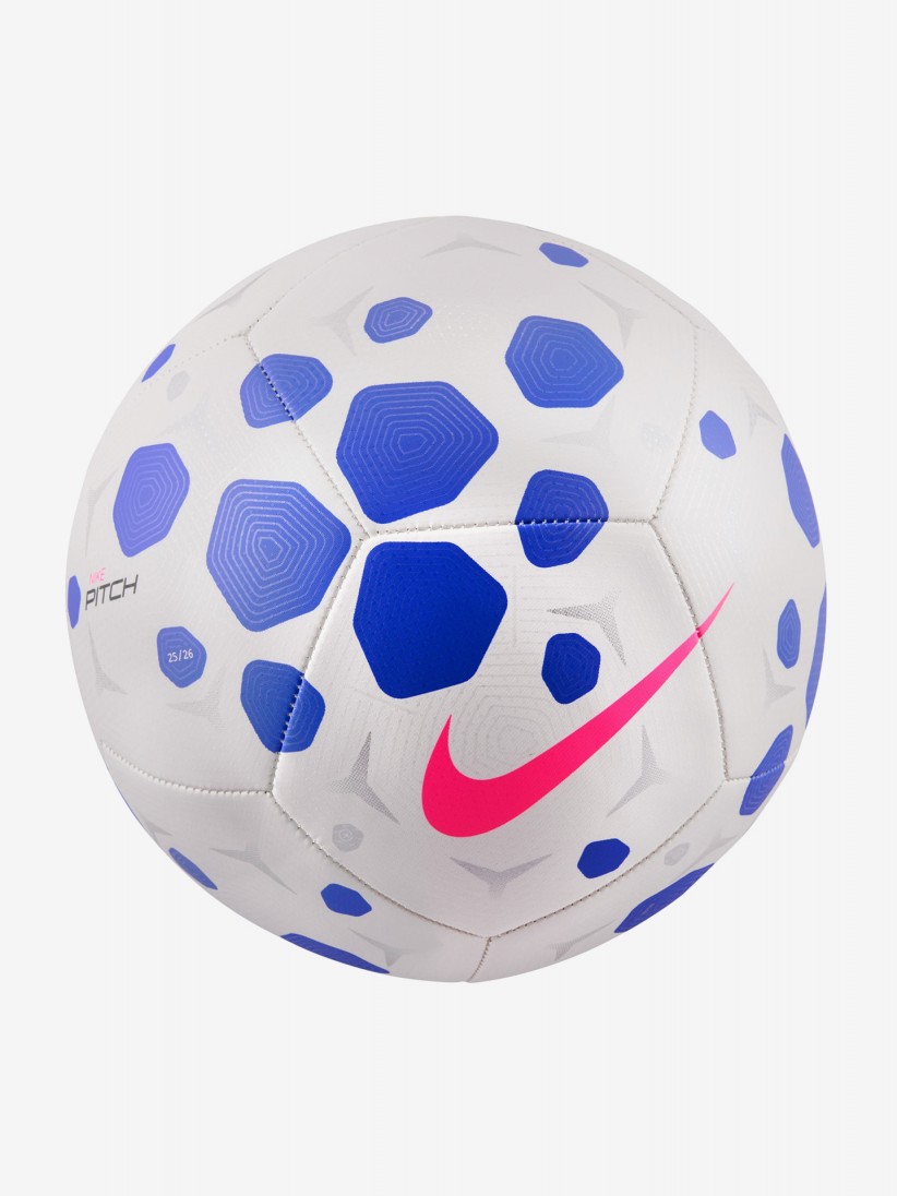 Bola Nike Pitch 25 Branca e Azul