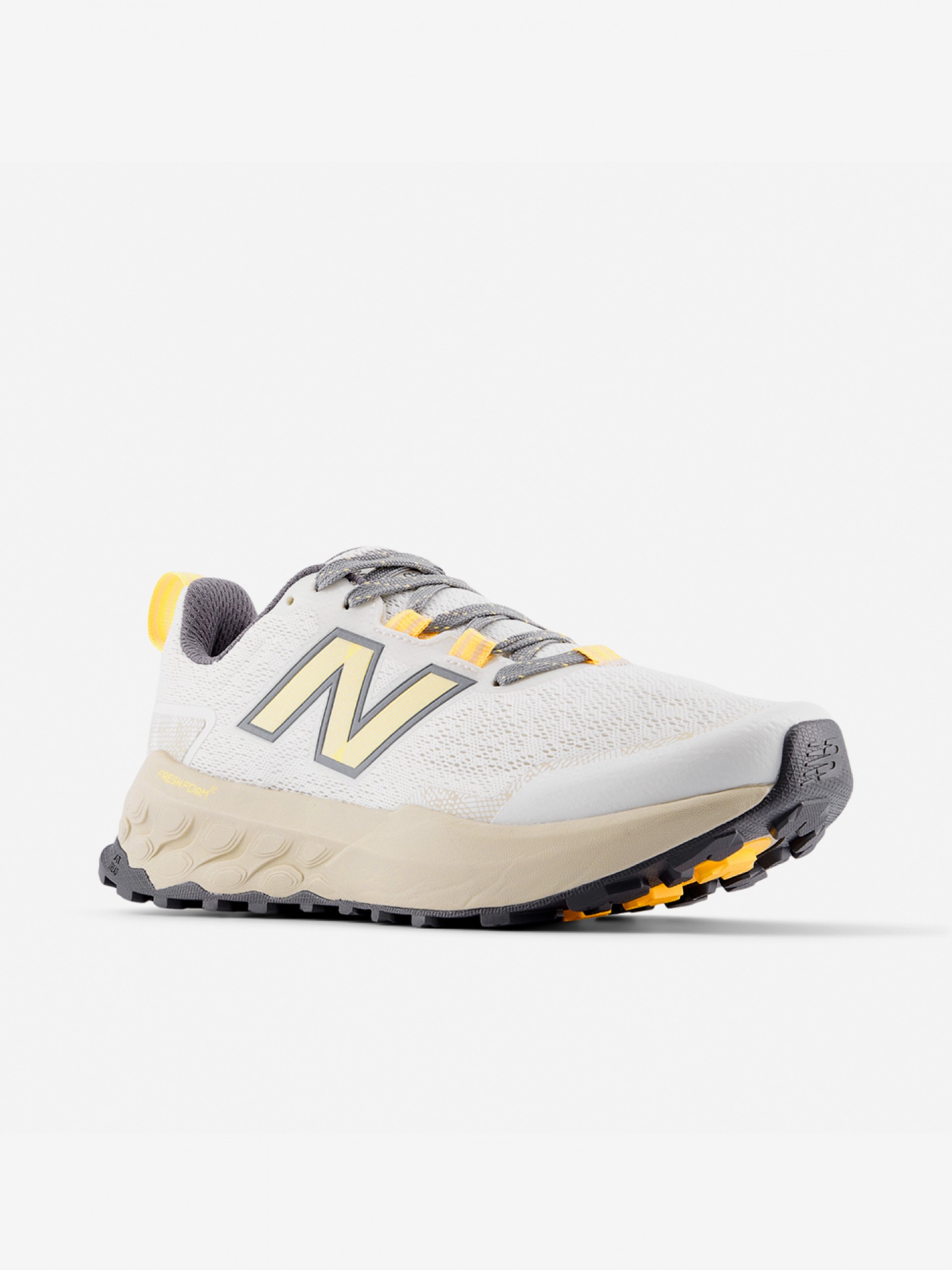 New Balance Fresh Foam X Garoé v2 White and Yellow Trail Trainers For Women