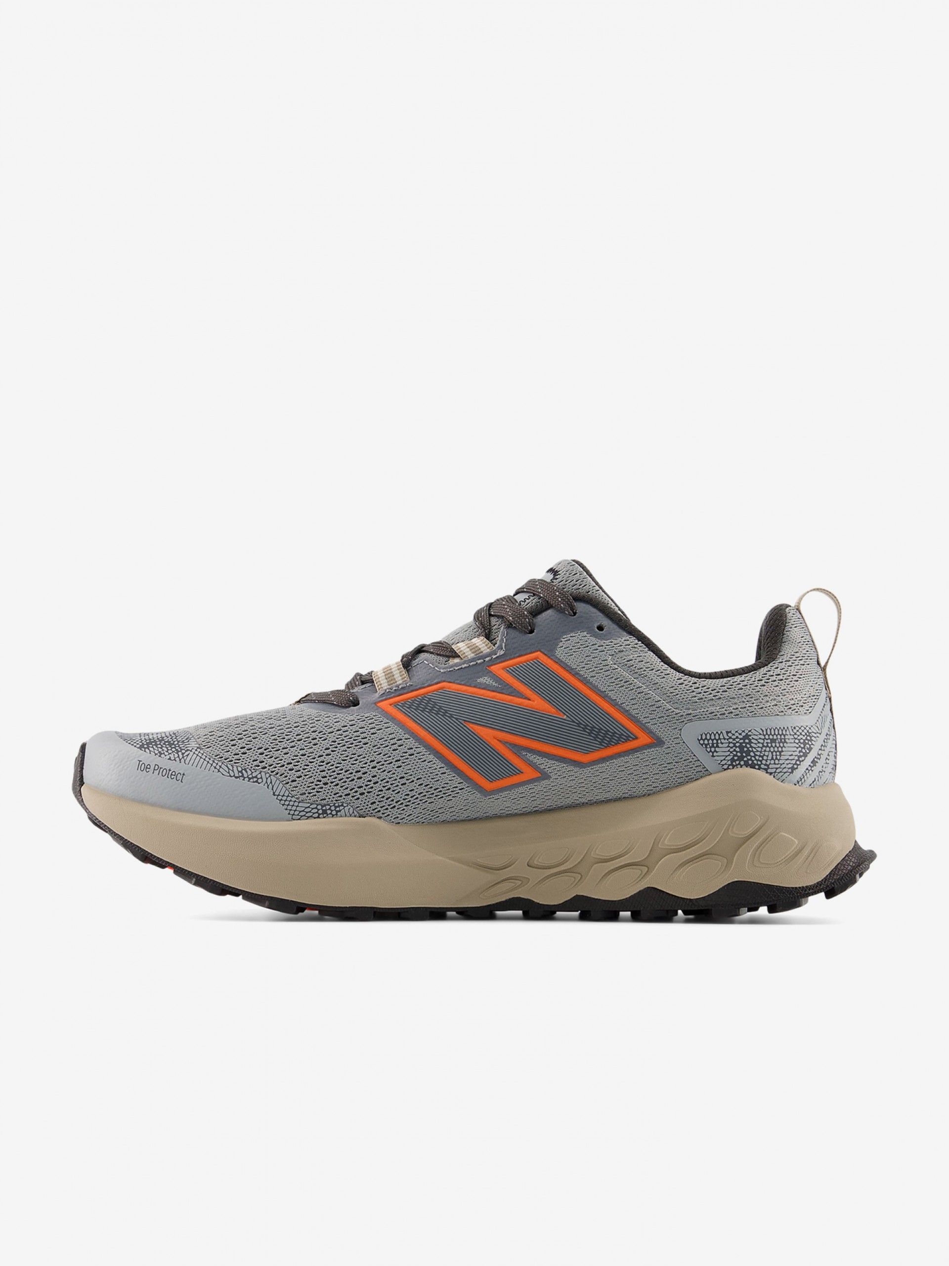 Sapatilhas de Trail New Balance Fresh Foam X Garoé v2 Cinzentas e Laranja Para Homem