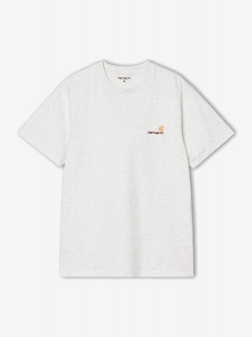 T-shirt Carhartt WIP American Script Cinzenta