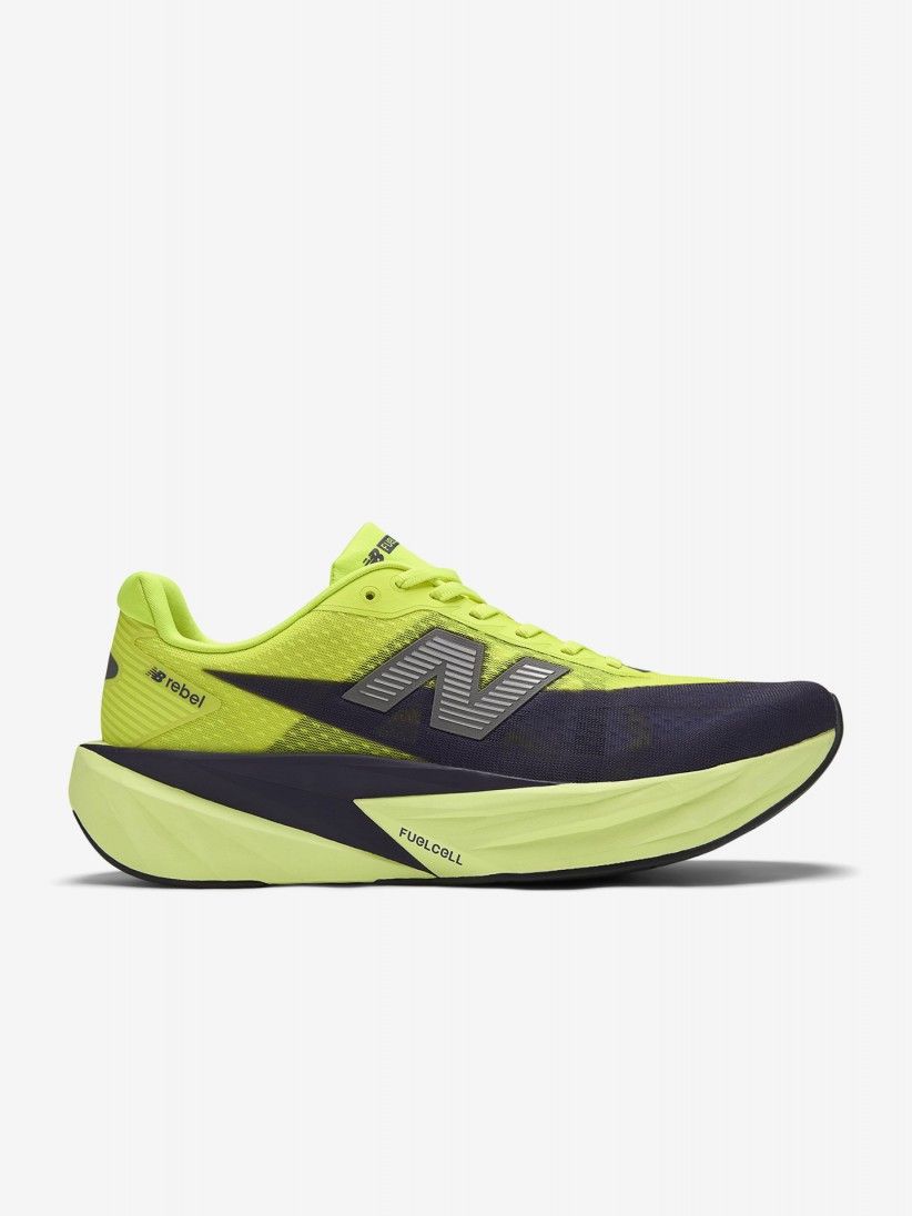 Sapatilhas de Running New Balance FuelCell Rebel v5 Verdes e Cinzentas Para Homem