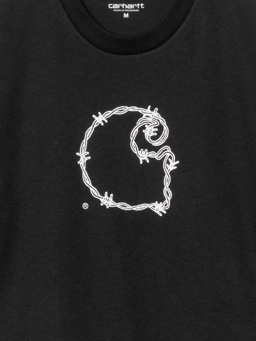 T-shirt Carhartt WIP Barbwire Preta