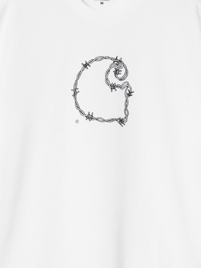 T-shirt Carhartt WIP Barbwire Branca