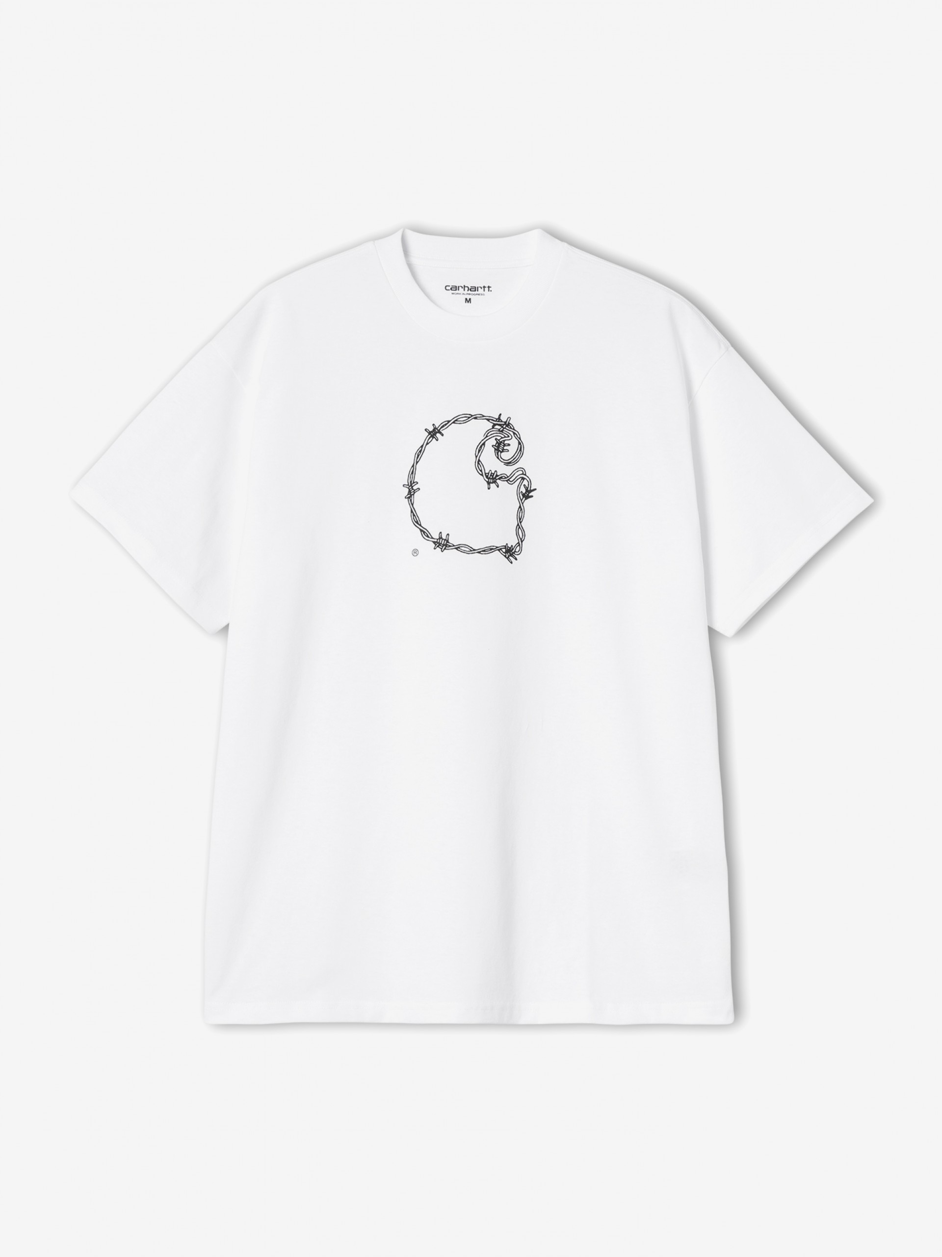 Camiseta Carhartt WIP Barbwire Blanca