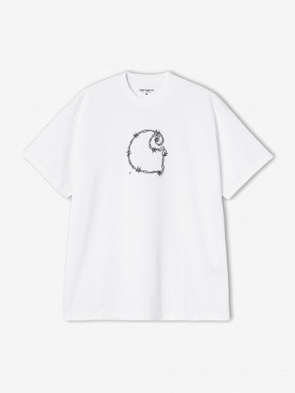 T-shirt Carhartt WIP Barbwire Branca