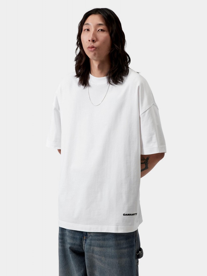 T-shirt Carhartt WIP Link Script Branca