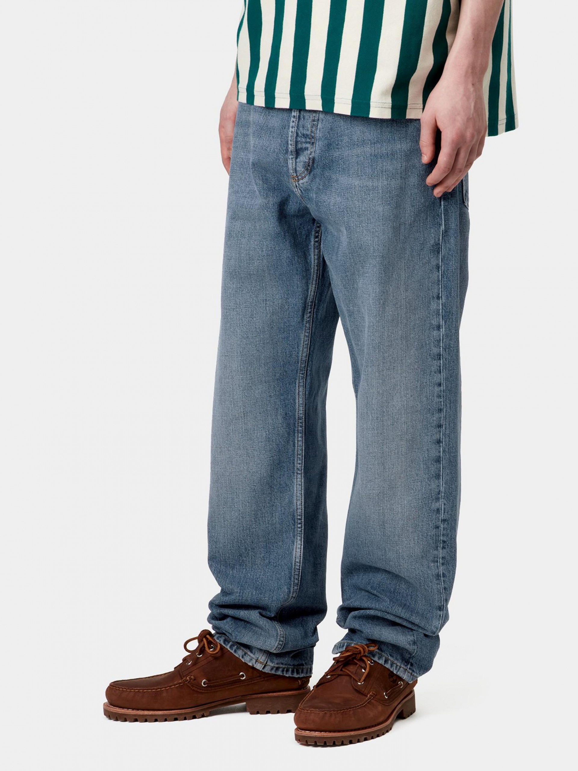 Calças de Ganga Carhartt WIP Marlow Azuis