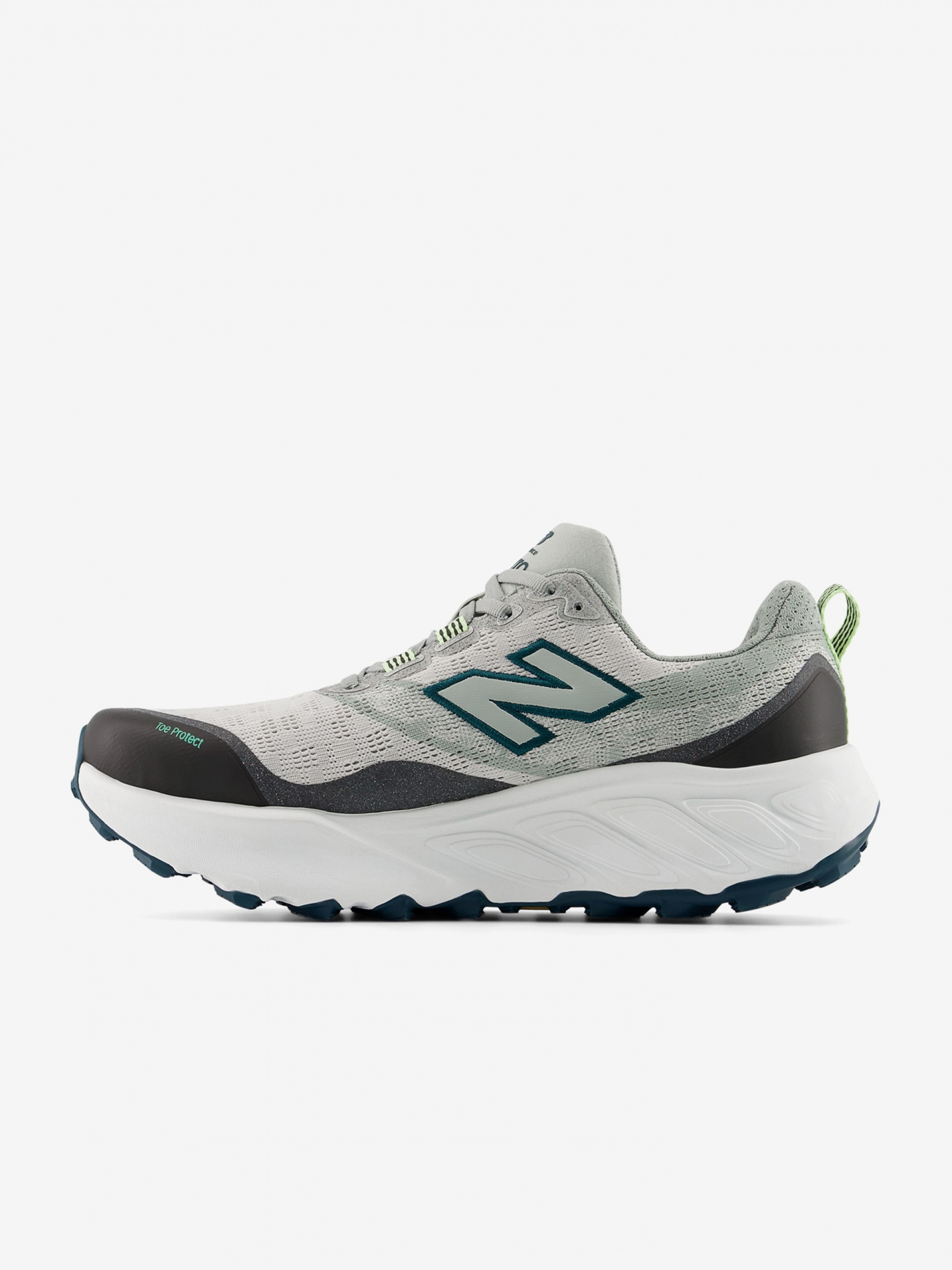 New Balance Fresh Foam X Hierro v9 Grey and Green Trail Trainers For Men