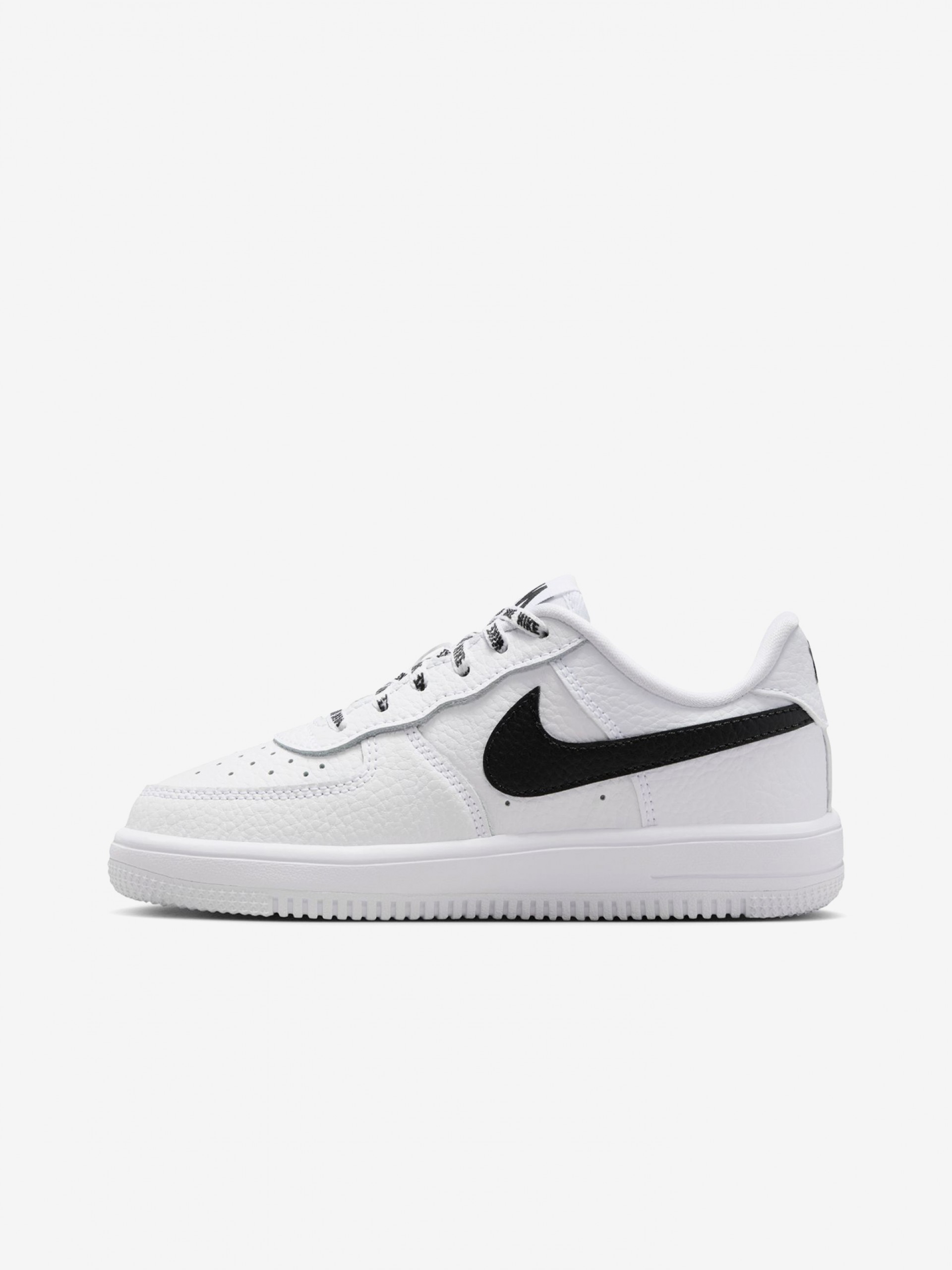 Nike Force 1 Low White and Black Sneakers For Children