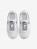 Sapatilhas Nike Force 1 Low Brancas e Pretas Para Crian�a