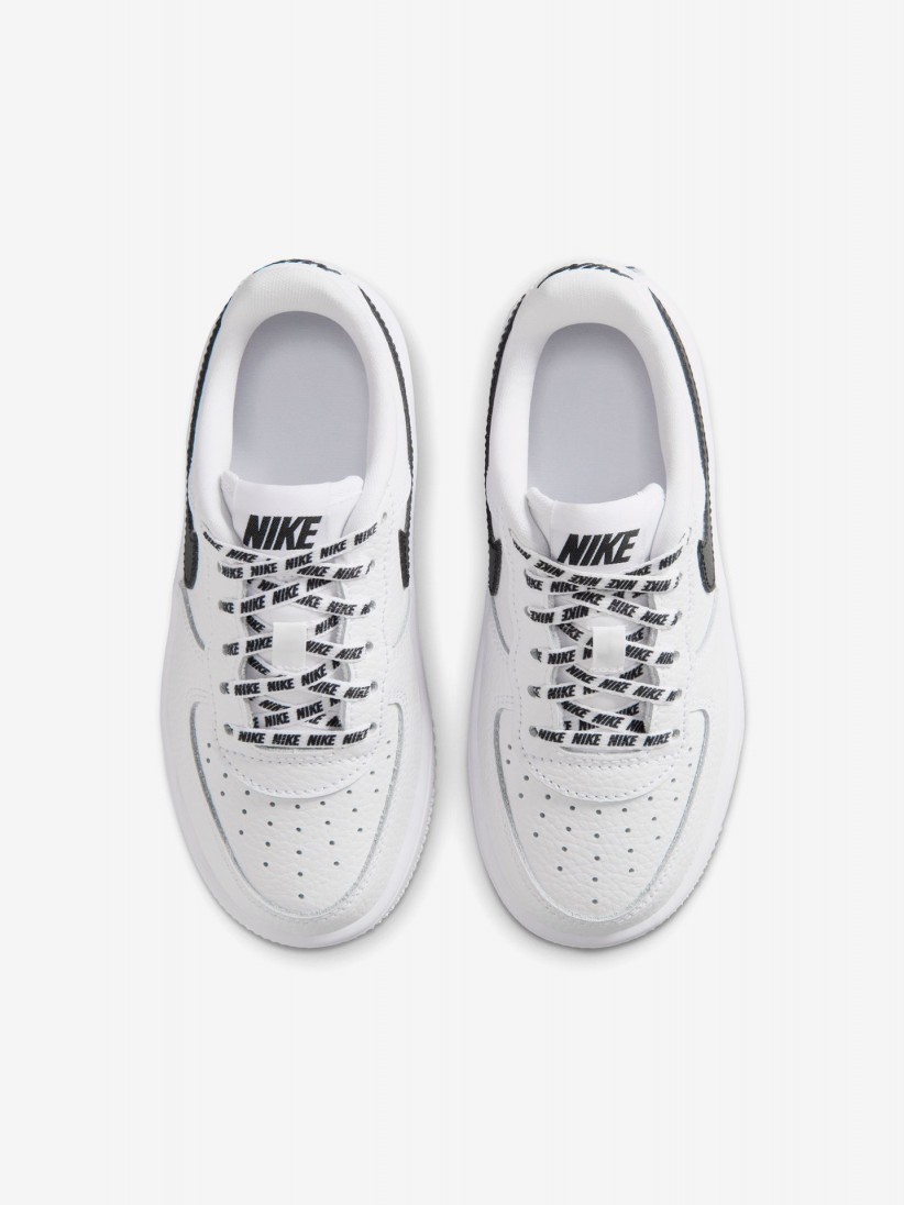 Sapatilhas Nike Force 1 Low Brancas e Pretas Para Crian�a
