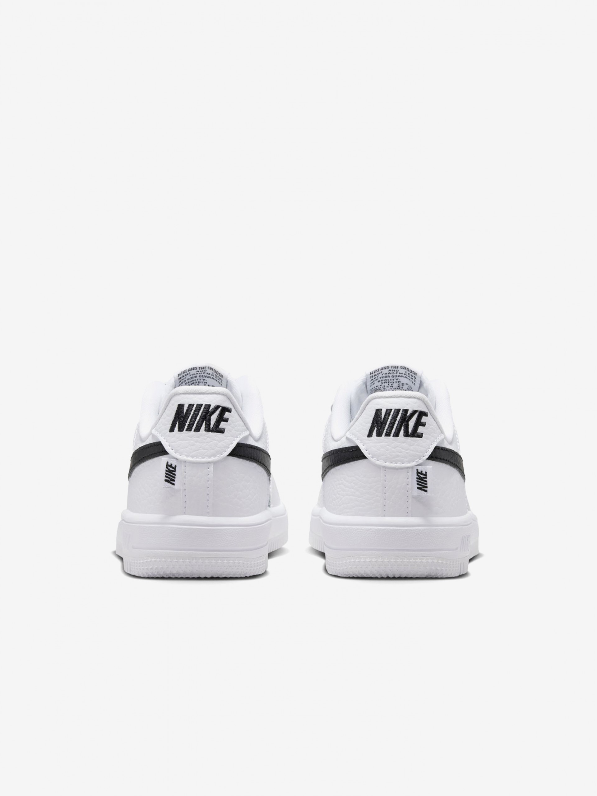 Nike Force 1 Low White and Black Sneakers For Children