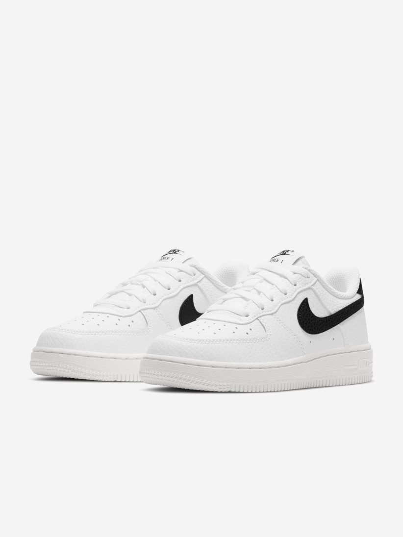 Sapatilhas Nike Air Force 1 Brancas e Pretas J�nior