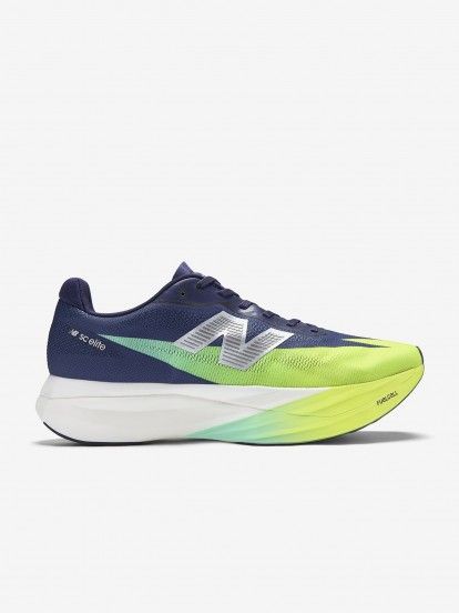 Sapatilhas de Running New Balance FuelCell SuperComp Elite v5 Azuis e Verdes Para Homem