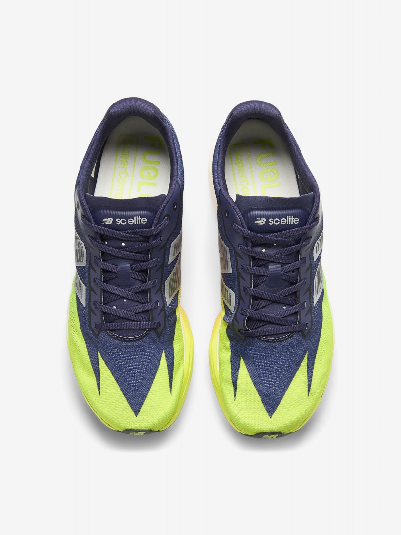 Sapatilhas de Running New Balance FuelCell SuperComp Elite v5 Azuis e Verdes Para Homem